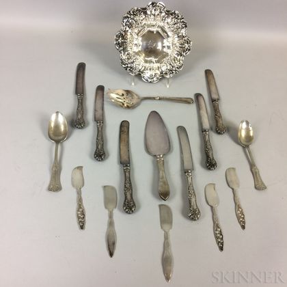 Seventeen Pieces of Sterling Silver