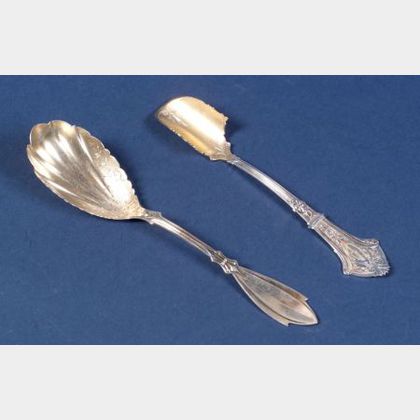 Two American Sterling Serving Spoons