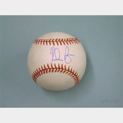 Nolan Ryan Autographed Baseball. 