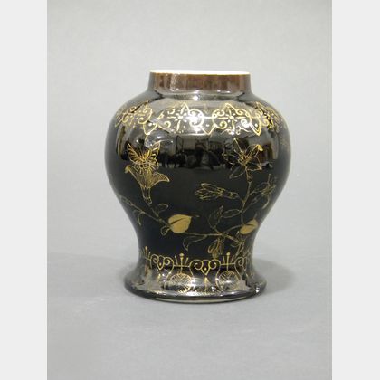 Black and Gilt Vase