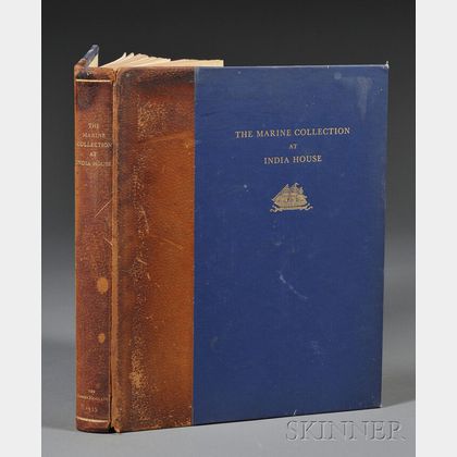 A Descriptive Catalog of the Marine Collection to be Found at India House