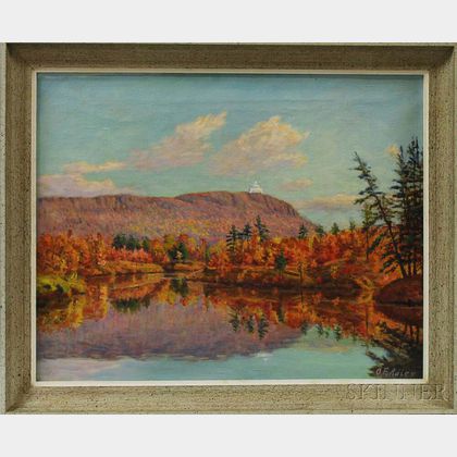 Oscar F. Adler (Massachusetts, 1868-1932) Autumn Landscape.