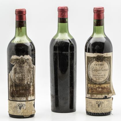 Chateau Rauzan Gassies 1937, 3 bottles 
