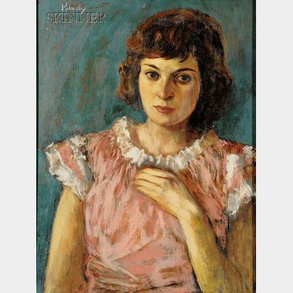 Arthur Polonsky (American, b. 1925) Portrait of a Woman