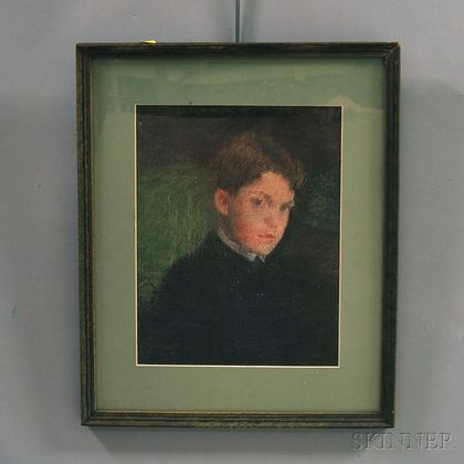 Attributed to Gardner Cox (American, 1906-1988) Portrait of a Boy.