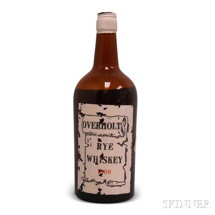 Overholt Rye Whiskey 1909, 1 4/5 quart bottle 