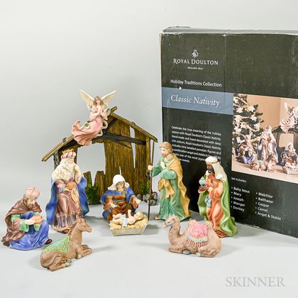 Boxed Royal Doulton Ceramic Nativity Scene. Estimate $20-200