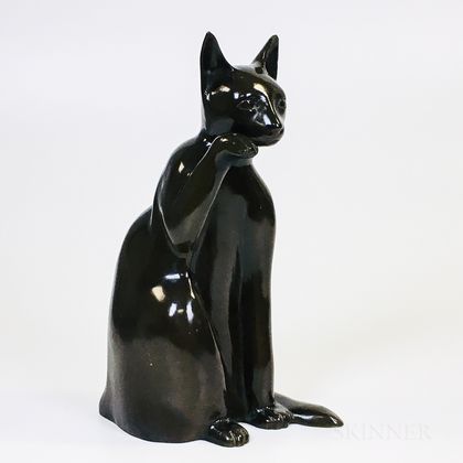 Bronze Sculpture of a Cat