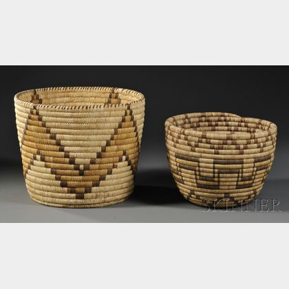 Two Southwest Coiled Baskets