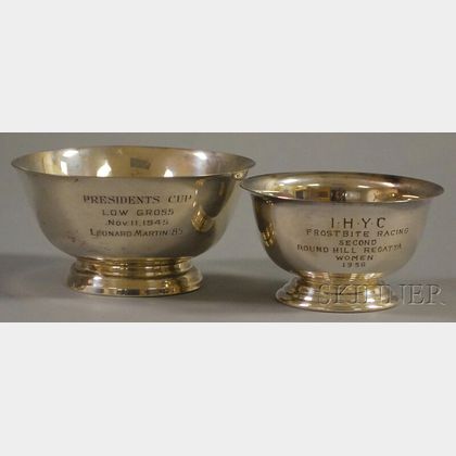 Two Small Revere-type Bowl-form Trophies