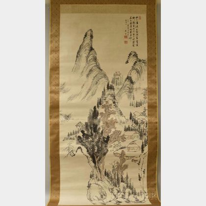 Nukina Kaioka (1778-1863),Chinese Mountain Landscape