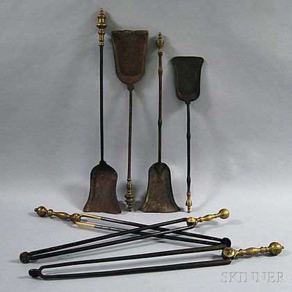 Group of Assorted Fireplace Tools
