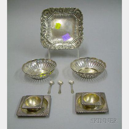 Group of Small Sterling Tablewares Items