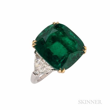 Pederzani Emerald and Diamond Ring