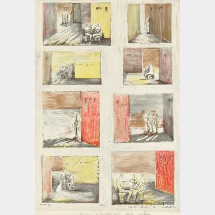 Henry Moore (British, 1898-1986) Figures in Settings