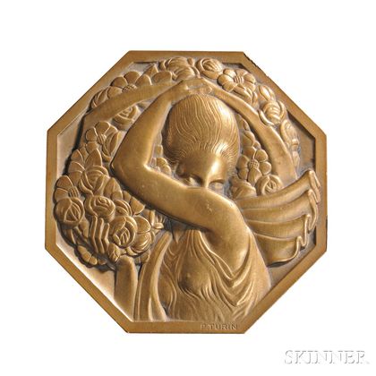 Pierre Turin Art Deco Bronze Medal 
