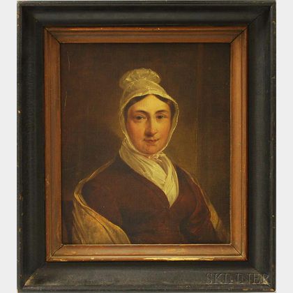 American School, 19th Century Portrait of a Quaker Woman.