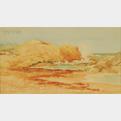 Louisa P. Merritt (American, b. 1858) Rocky Beach
