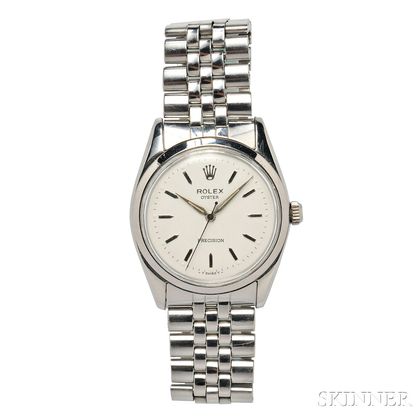 Gentleman's Stainless Steel "Oyster Precision" Wristwatch, Rolex