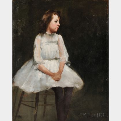 Joseph Rodefer DeCamp (American, 1858-1923) Portrait of the Artist's Daughter Pauline