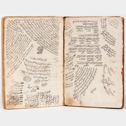 Arabic Manuscript on Paper. Sharhé Akhound Mulla Mohammad Salem (Description of Mulla Mohammad Saleh),1240 AH [1824 CE].