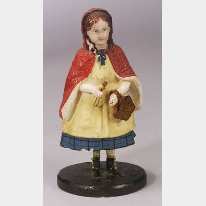 Small Movable Papier-mache Little Red Riding Hood