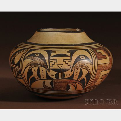 Hopi Polychrome Pottery Jar