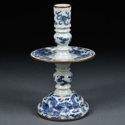 Blue and White Composite Candlestick