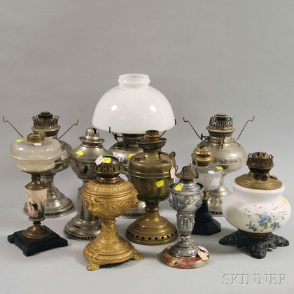 Ten Assorted Kerosene Lamps