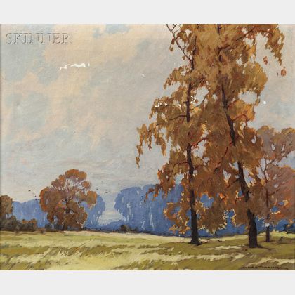 James Topping (American, 1879-1949) Early Autumn Landscape