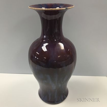 Flambe-glazed Vase