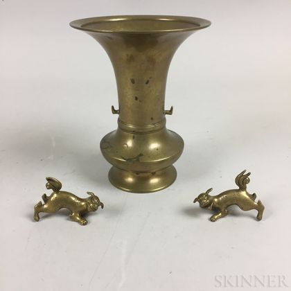 Brass Hu-shape Vase