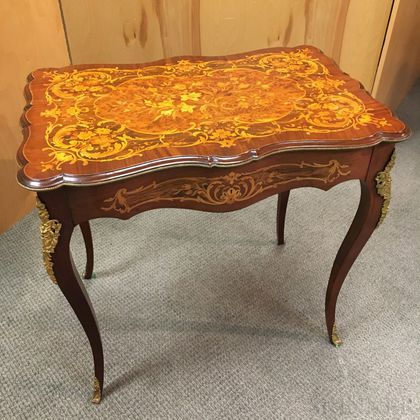 Irving and Casson-A.H. Davenport Inlaid Mahogany Side Table