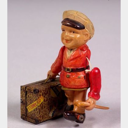 Wind-up Celluloid "Traveling Salesman" Doll