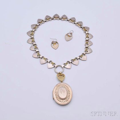 Antique Silver Chain and Locket