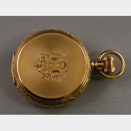 18kt Gold Hunting Case Pocket Watch