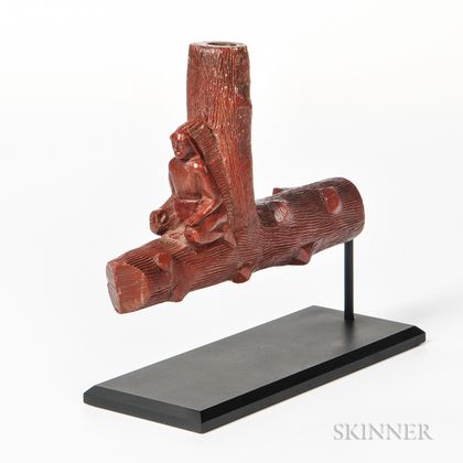 Sioux Catlinite Effigy Pipe Bowl