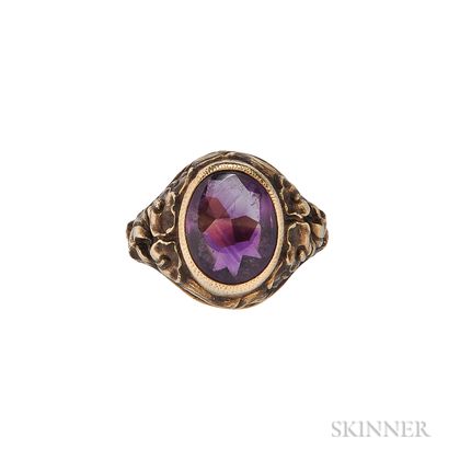 14kt Gold and Amethyst Ring, Tiffany & Co.