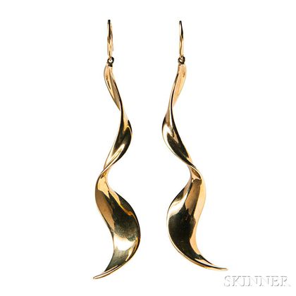 18kt Gold Earrings, Frank Gehry for Tiffany & Co.