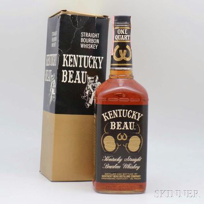 Kentucky Beau Straight Bourbon Whiskey, 1 4/5-quart bottle (oc) 