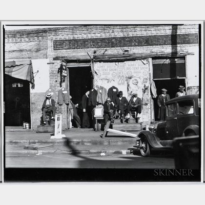 Walker Evans (American, 1903-1975) Sidewalk Scene, Selma, Alabama