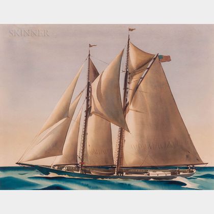 Sandor Bernath (Hungarian/American, 1892-1984) Golden Sails