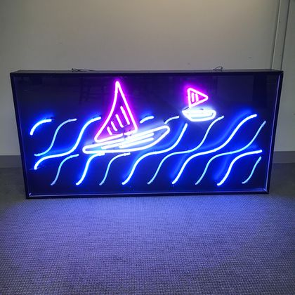 Ann Deluty Neon Sculpture Sails 