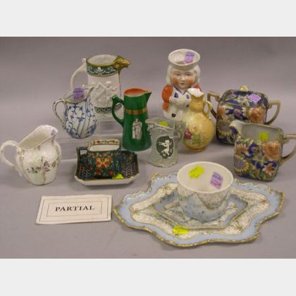 Twenty-eight Assorted European Decorated Porcelain Table Items