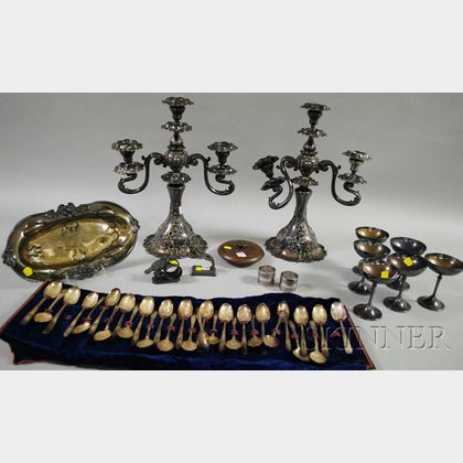 Group of Silver-plated Table and Serving Items