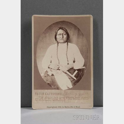 Cabinet Card Photograph of Sitting Bull