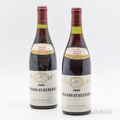 Mongeard Mugneret Grands Echezeaux 1983, 2 bottles 