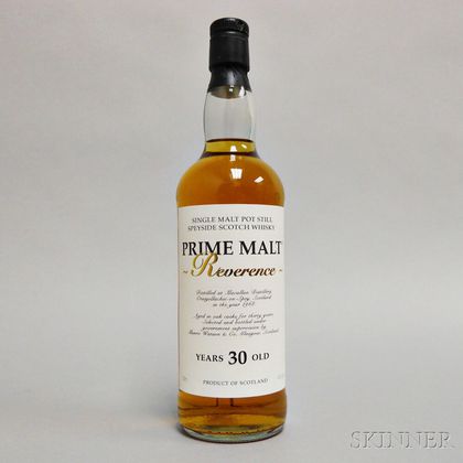 Macallan Prime Malt Reverence 30 Years Old, 1 750ml bottle 