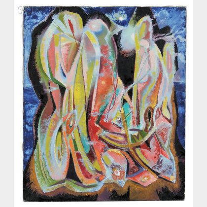 Carl Gustaf Simon Nelson (American, 1898-1988) Abstract Composition