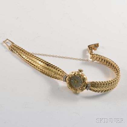 Navarre 14kt Gold and Diamond Lady's Wristwatch